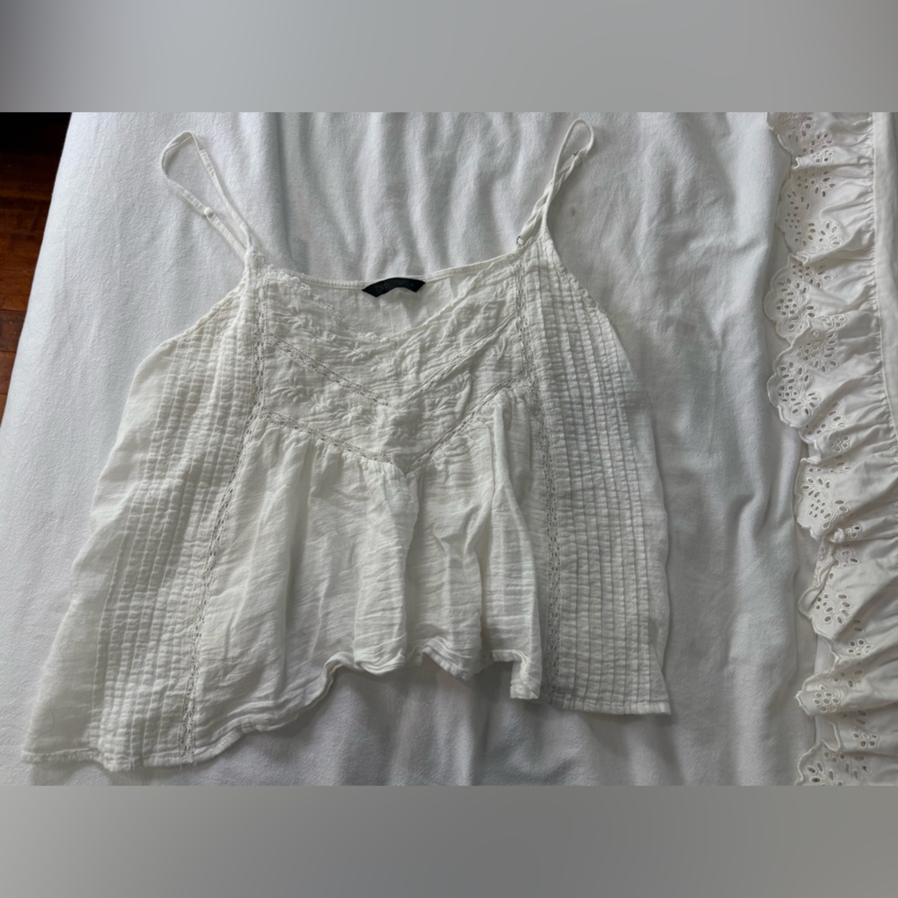Dainty White Zara Top